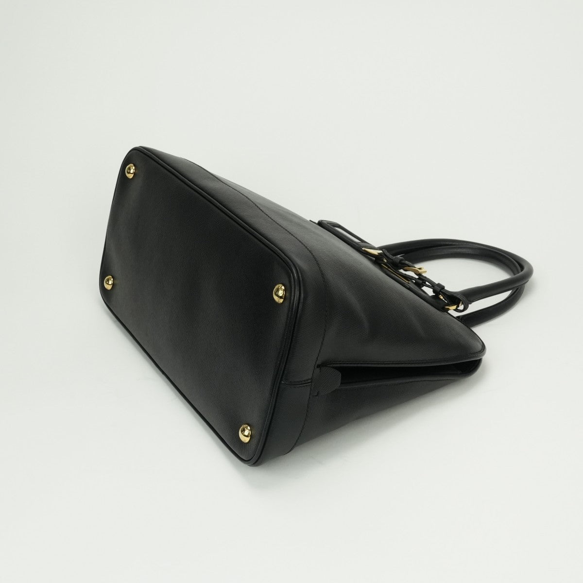 PRADA PRADA bag, tote bag, shoulder bag, Saffiano leather, black, black, gold hardware, handbag 2wey