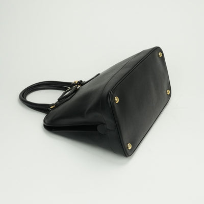 PRADA PRADA bag, tote bag, shoulder bag, Saffiano leather, black, black, gold hardware, handbag 2wey