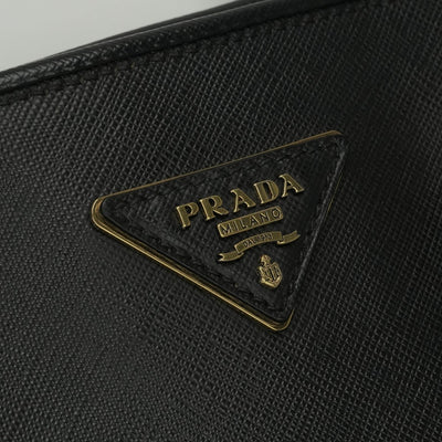 PRADA PRADA bag, tote bag, shoulder bag, Saffiano leather, black, black, gold hardware, handbag 2wey