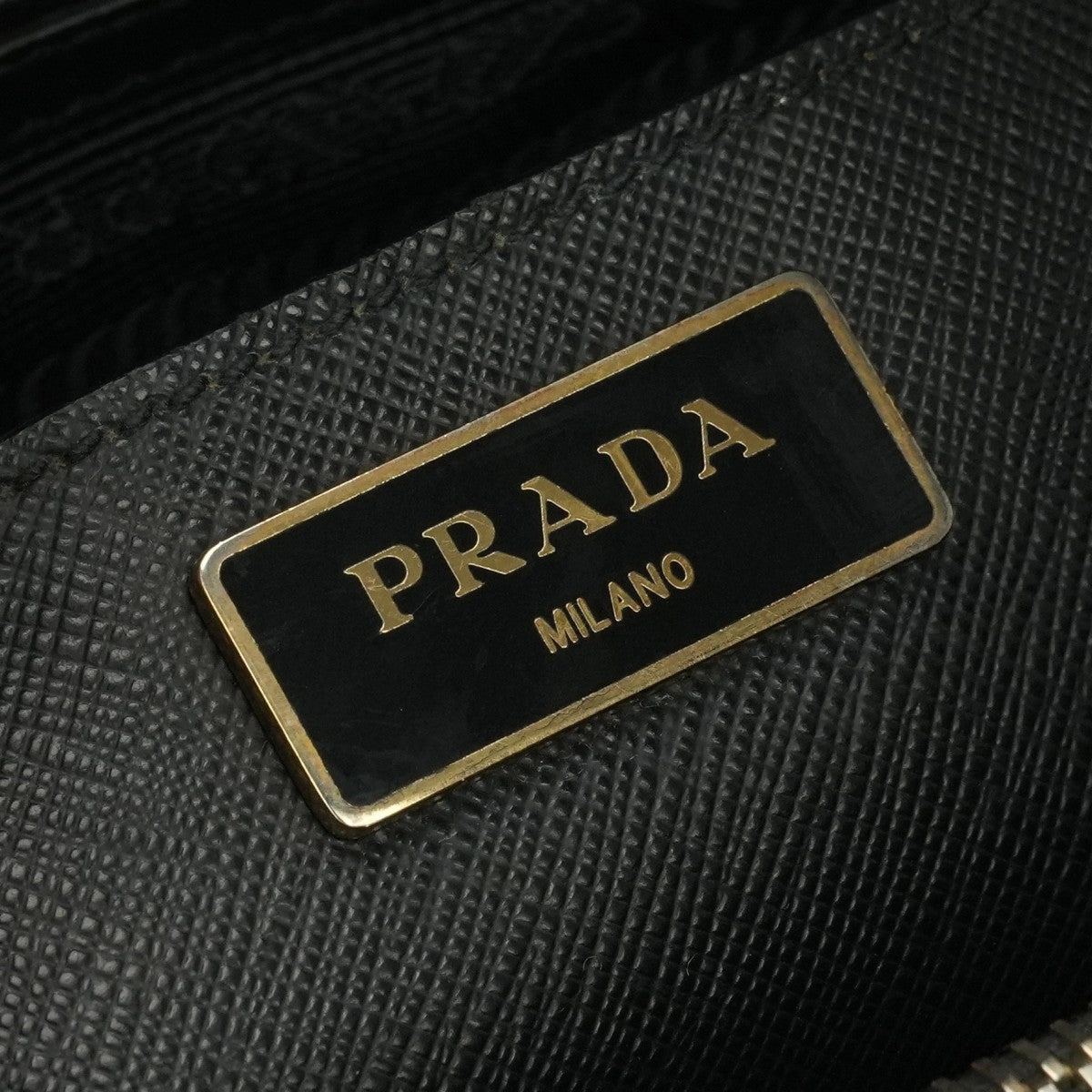 PRADA PRADA bag, tote bag, shoulder bag, Saffiano leather, black, black, gold hardware, handbag 2wey