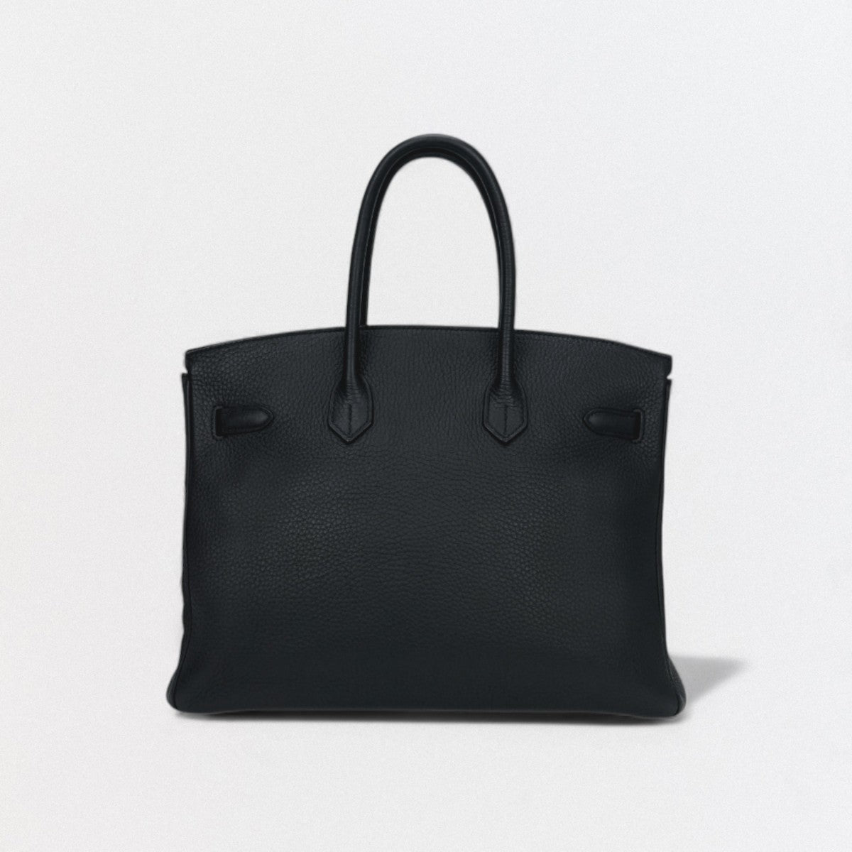 HERMES 爱马仕 Birkin 35 Birkin 35 Bag 托特包 Taurillon Clemence Noir 黑色 黑银五金 手提包