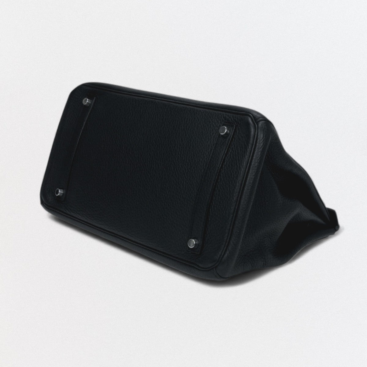 HERMES 爱马仕 Birkin 35 Birkin 35 Bag 托特包 Taurillon Clemence Noir 黑色 黑银五金 手提包