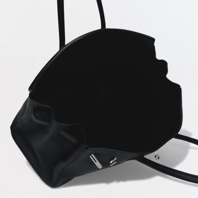 HERMES 爱马仕 Birkin 35 Birkin 35 Bag 托特包 Taurillon Clemence Noir 黑色 黑银五金 手提包