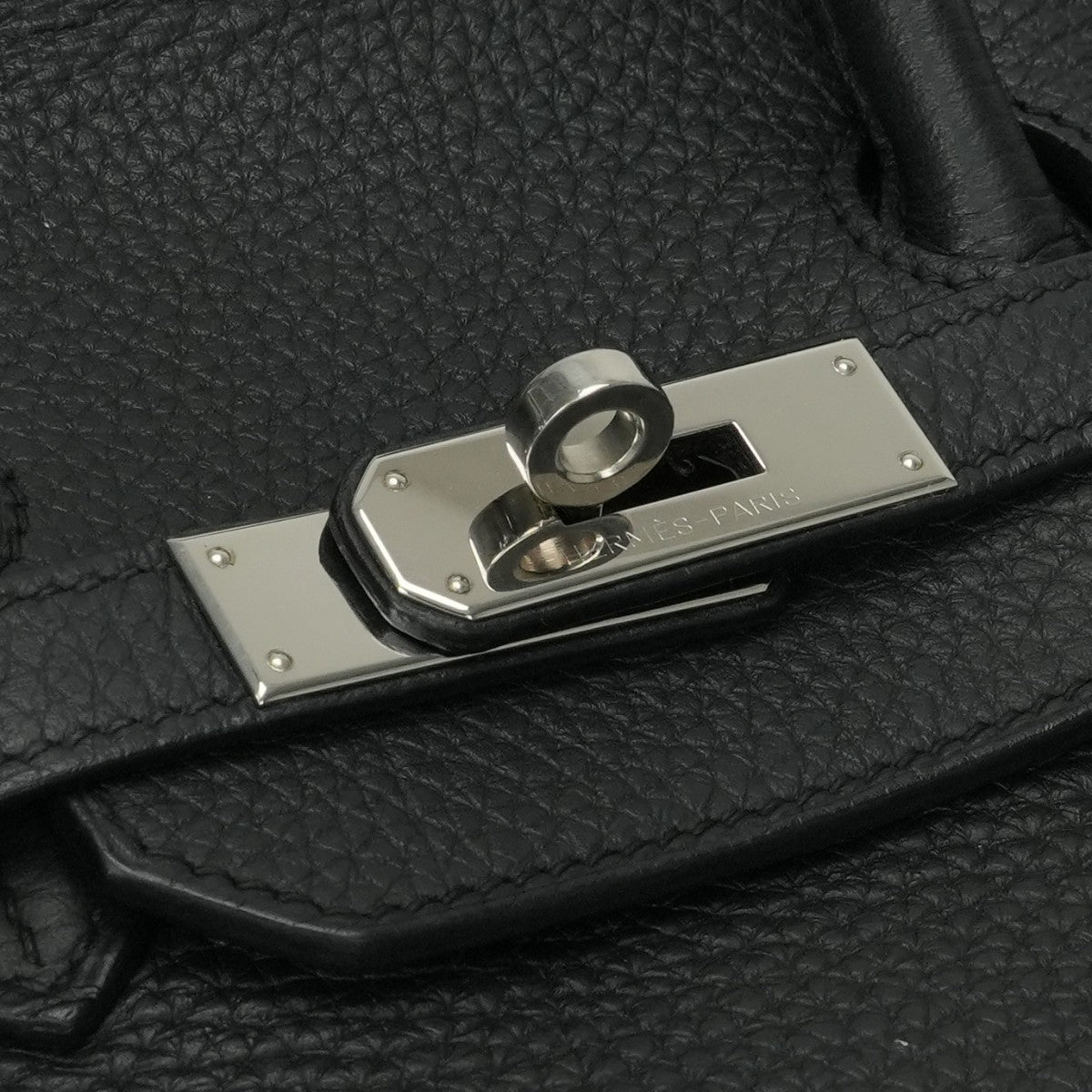 HERMES 爱马仕 Birkin 35 Birkin 35 Bag 托特包 Taurillon Clemence Noir 黑色 黑银五金 手提包