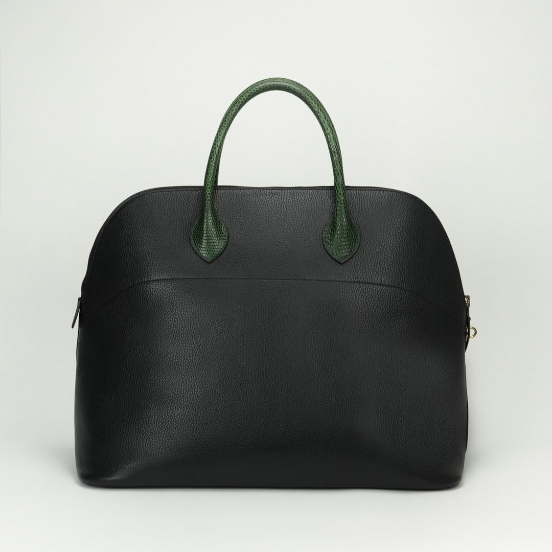 エルメス ボリード45 アルデンヌ リザード ブラック グリーン