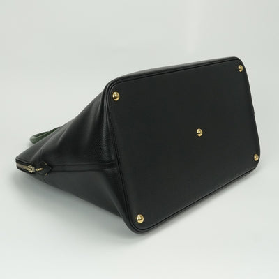 HERMES HERMES Bolide 45 Bolide 45 bag tote bag aldenne lizard crocodile noir noir black green green black green gold hardware
