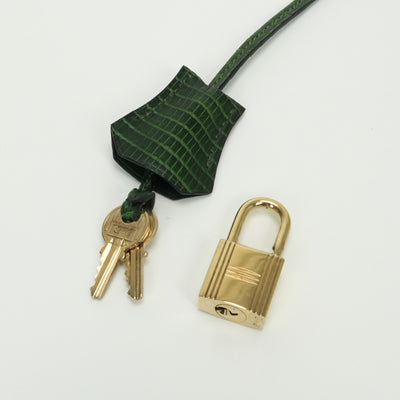 HERMES HERMES Bolide 45 Bolide 45 bag tote bag aldenne lizard crocodile noir noir black green green black green gold hardware
