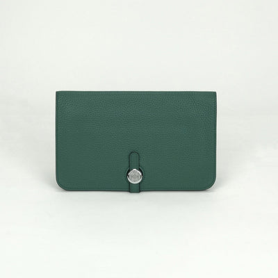 エルメス HERMES ドゴンGM ドゴン GM ドゴンデュオ 財布 長財布 ロングウォレット トゴ マラカイト Malachite グリーン Green 緑 シルバー金具