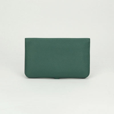 エルメス HERMES ドゴンGM ドゴン GM ドゴンデュオ 財布 長財布 ロングウォレット トゴ マラカイト Malachite グリーン Green 緑 シルバー金具