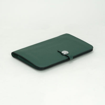エルメス HERMES ドゴンGM ドゴン GM ドゴンデュオ 財布 長財布 ロングウォレット トゴ マラカイト Malachite グリーン Green 緑 シルバー金具