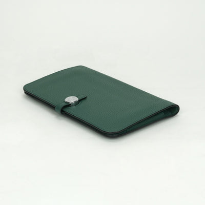 エルメス HERMES ドゴンGM ドゴン GM ドゴンデュオ 財布 長財布 ロングウォレット トゴ マラカイト Malachite グリーン Green 緑 シルバー金具