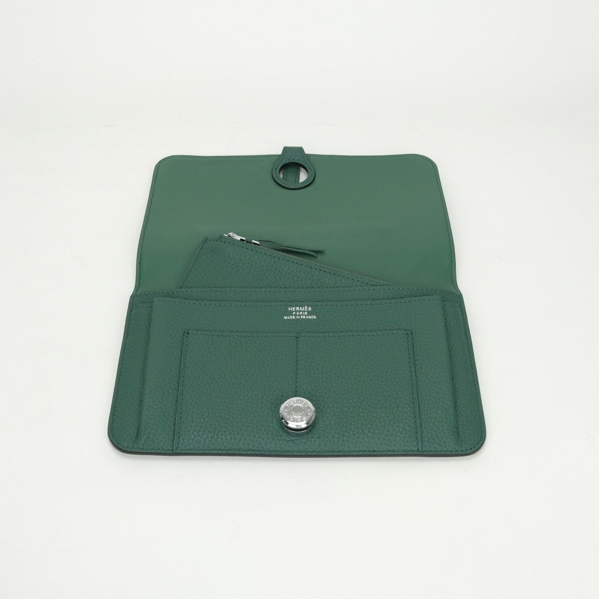 エルメス HERMES ドゴンGM ドゴン GM ドゴンデュオ 財布 長財布 ロングウォレット トゴ マラカイト Malachite グリーン Green 緑 シルバー金具