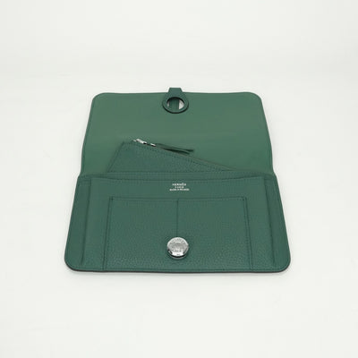 エルメス HERMES ドゴンGM ドゴン GM ドゴンデュオ 財布 長財布 ロングウォレット トゴ マラカイト Malachite グリーン Green 緑 シルバー金具