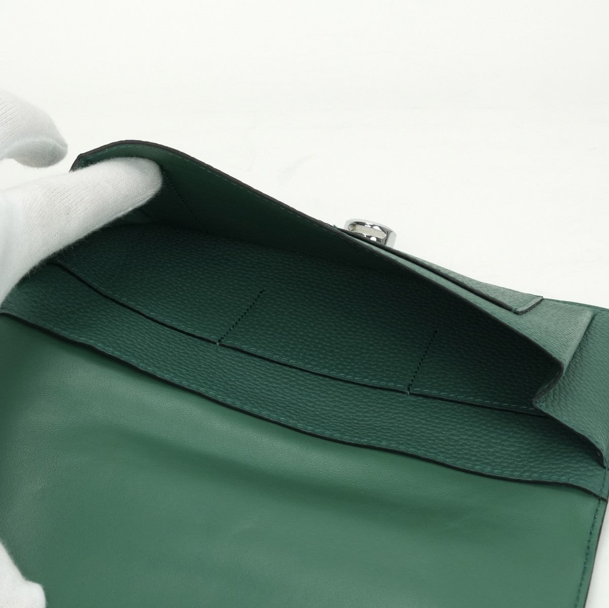 エルメス HERMES ドゴンGM ドゴン GM ドゴンデュオ 財布 長財布 ロングウォレット トゴ マラカイト Malachite グリーン Green 緑 シルバー金具