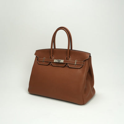 エルメス HERMES バーキン35 バーキン 35 バッグ トートバッグ バレニア フォーブ　Fauve ブラウン brown 茶 シルバー金具