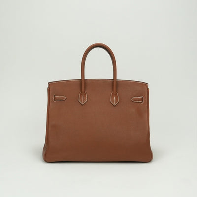 エルメス HERMES バーキン35 バーキン 35 バッグ トートバッグ バレニア フォーブ　Fauve ブラウン brown 茶 シルバー金具