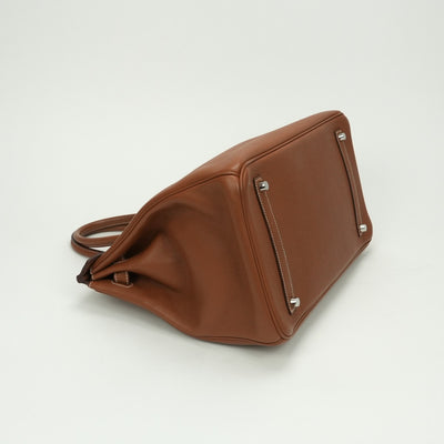 エルメス HERMES バーキン35 バーキン 35 バッグ トートバッグ バレニア フォーブ　Fauve ブラウン brown 茶 シルバー金具