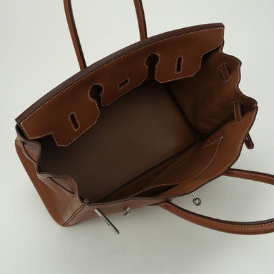 エルメス HERMES バーキン35 バーキン 35 バッグ トートバッグ バレニア フォーブ　Fauve ブラウン brown 茶 シルバー金具