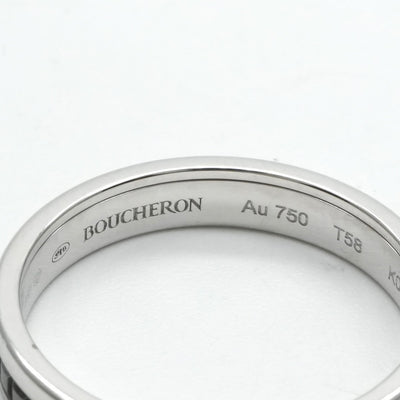 BOUCHERON Boucheron 소 검은 고리 반 소 검은 색 Quatre ring Quatre Black Edition Ring 750wg Silver Black White Gold