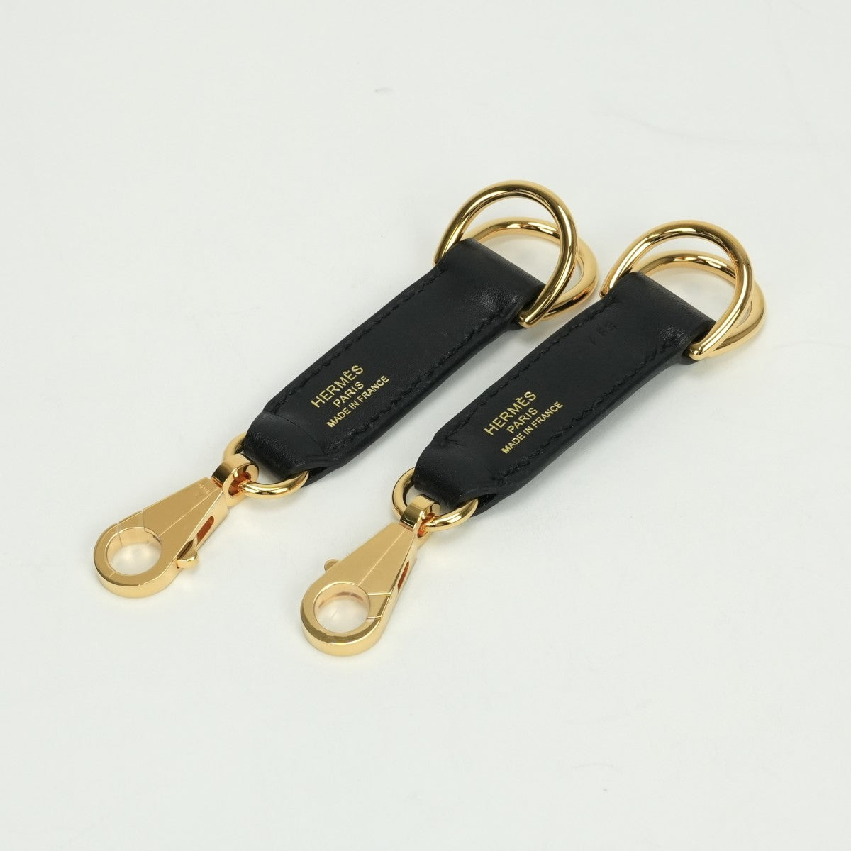 エルメス HERMES アタッシュ ソワ その他 レザー ノワール noir ブラック black 黒 ゴールド金具 バッグストラップ バンドリエール チャーム