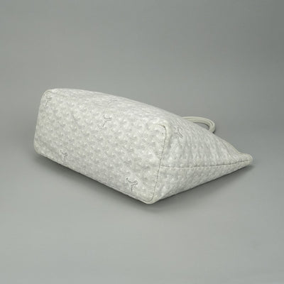 GOYARD Saint Louis PM Saint Louis PM Bag Tote Bag PVCx Leather White White Silver Hardware GOYARD Saint Louis Tote Bag