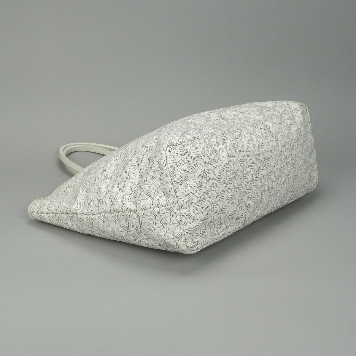 GOYARD Saint Louis PM Saint Louis PM Bag Tote Bag PVCx Leather White White Silver Hardware GOYARD Saint Louis Tote Bag