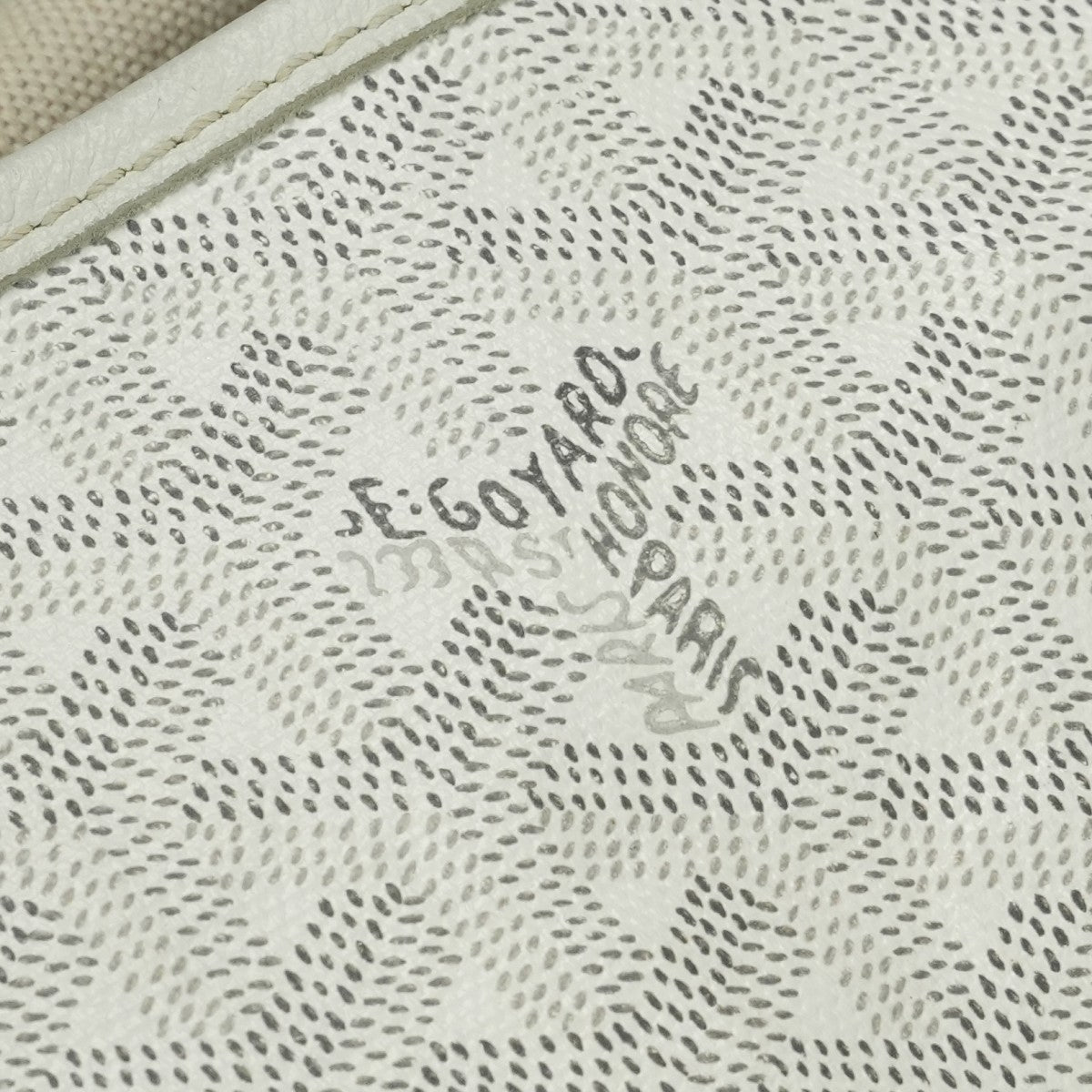 GOYARD Saint Louis PM Saint Louis PM Bag Tote Bag PVCx Leather White White Silver Hardware GOYARD Saint Louis Tote Bag