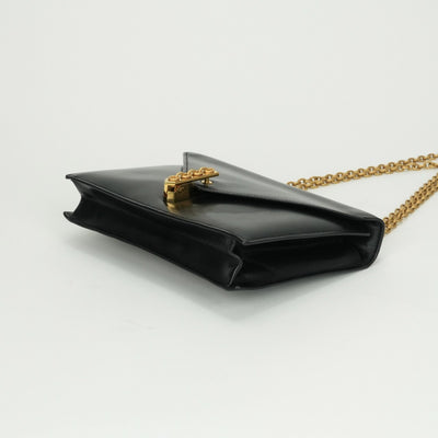 HERMES HERMES Alcazar Bag Shoulder Bag Box Calf Noir Noir Black Black Gold Hardware Alcazar Leather Box Calf