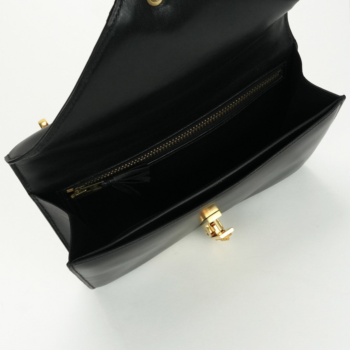 HERMES HERMES Alcazar Bag Shoulder Bag Box Calf Noir Noir Black Black Gold Hardware Alcazar Leather Box Calf
