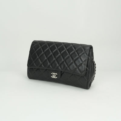 CHANEL CHANEL Matelass? Bag Shoulder Bag Lambskin Gray Silver Fittings Coco Mark Turn LockDouble flapW flapDouble chain W chainChain shoulder bag