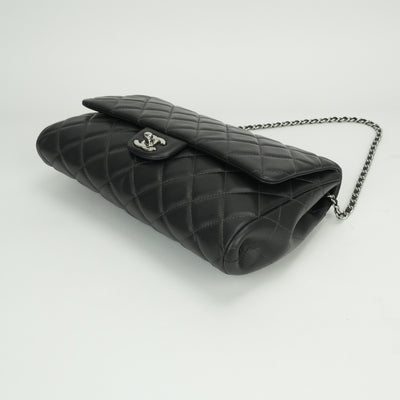 CHANEL CHANEL Matelass? Bag Shoulder Bag Lambskin Gray Silver Fittings Coco Mark Turn LockDouble flapW flapDouble chain W chainChain shoulder bag