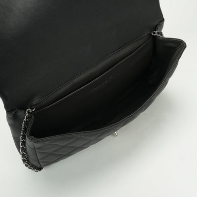 CHANEL CHANEL Matelass? Bag Shoulder Bag Lambskin Gray Silver Fittings Coco Mark Turn LockDouble flapW flapDouble chain W chainChain shoulder bag