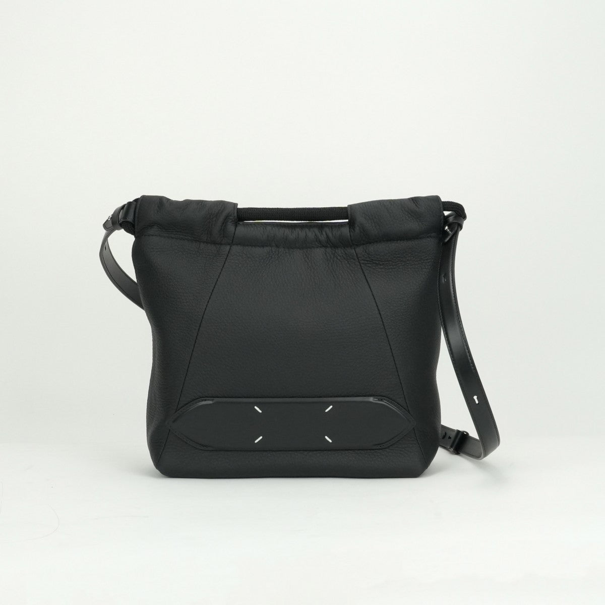 MAISON MARGIELA Maison Margiela 5AC 4-stitched small DrawstringRing bag, bag, shoulder bag, leather, black, silver fittings, handbag, 2way
