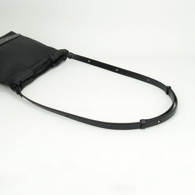 MAISON MARGIELA Maison Margiela 5AC 4-stitched small DrawstringRing bag, bag, shoulder bag, leather, black, silver fittings, handbag, 2way