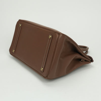エルメス HERMES バーキン35 バーキン 35 バッグ トートバッグ リセ タバックキャメル系 ブラウン Brown 茶 ゴールド金具 ハンドバッグ