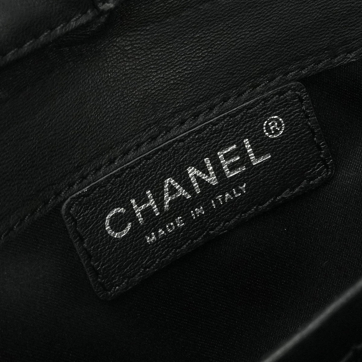 CHANEL 샤넬 Ultra stitch 가방 숄더백 램스 피부 검은 색 실버 하드웨어 CHANEL　Ultra stitch램스킨 체인 지갑