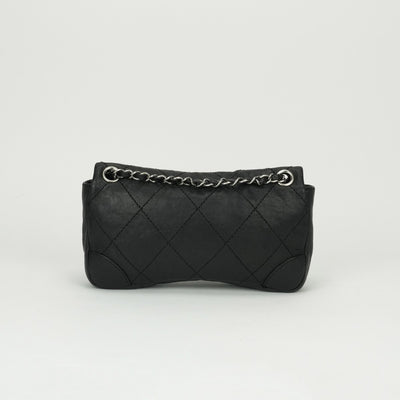 CHANEL CHANEL Wild Stitch Bag Shoulder Bag Caviar Skin Black Black Silver Hardware CHANEL Wild Stitch Caviar Skin