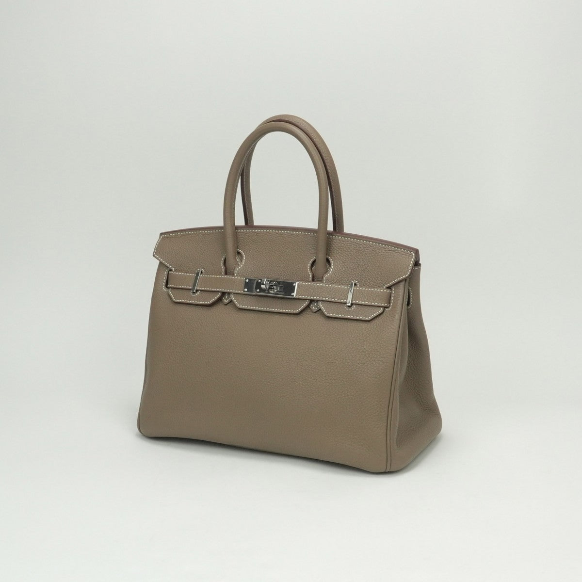 HERMES HERMES Birkin 30 Birkin 30 Bag Tote Bag Togo Etoupe Gray Silver Hardware