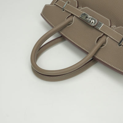 HERMES HERMES Birkin 30 Birkin 30 Bag Tote Bag Togo Etoupe Gray Silver Hardware