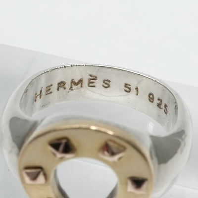 エルメス HERMES ホースシュー リング 指輪 750/925 ゴールド 金