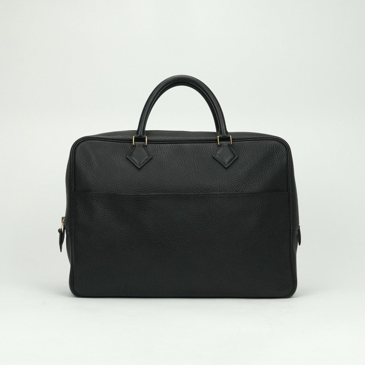 HERMES 爱马仕 Plume dog 38 Plume dog 38 Bag Business Bag公文包Torillon Clemence黑色黑色银色硬件