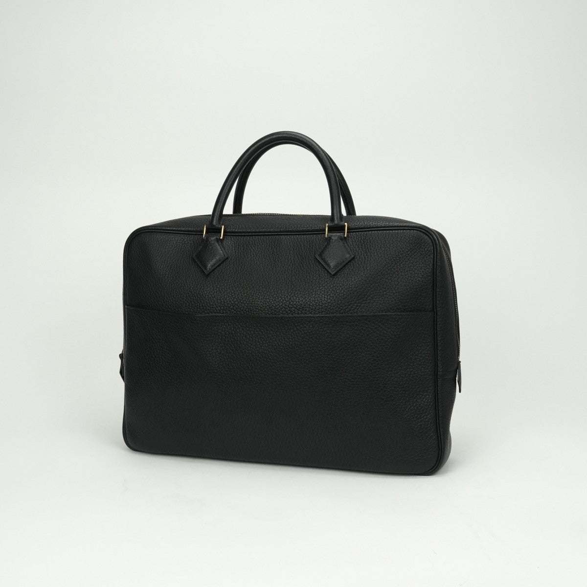 HERMES 爱马仕 Plume dog 38 Plume dog 38 Bag Business Bag公文包Torillon Clemence黑色黑色银色硬件