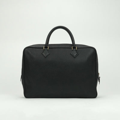 HERMES 爱马仕 Plume dog 38 Plume dog 38 Bag Business Bag公文包Torillon Clemence黑色黑色银色硬件