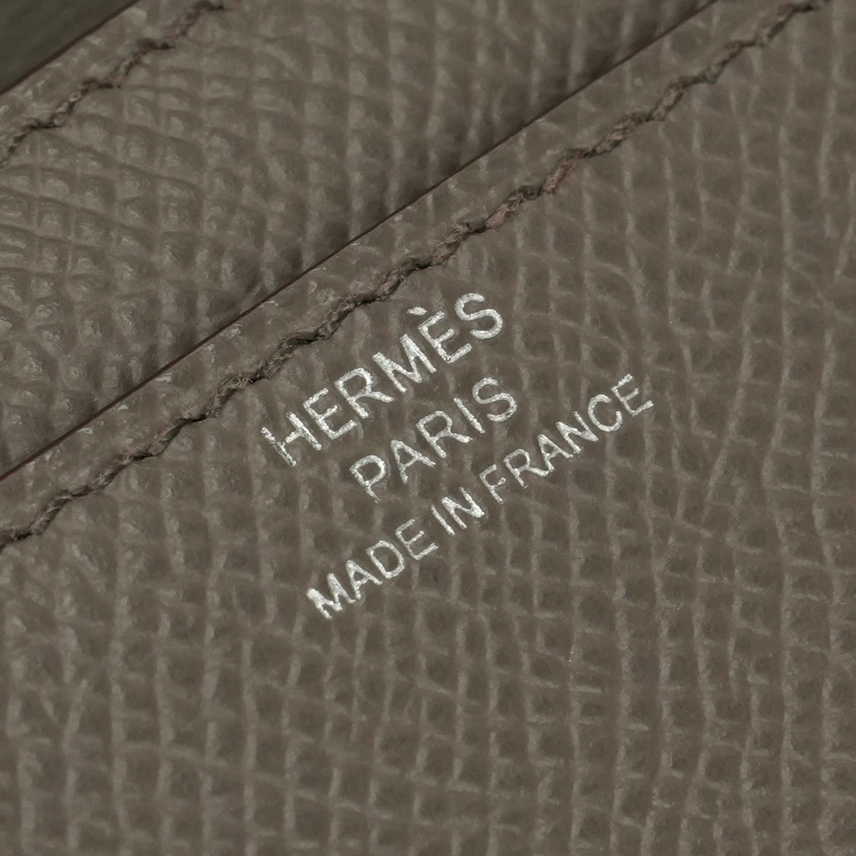 エルメス HERMES コンスタンスロングトゥーゴー コンスタンスロング トゥーゴー 財布 長財布 ロングウォレット エプソン エタン Etain グレー Gray シルバー金具 ヴォーエプソン