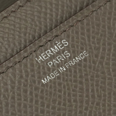 エルメス HERMES コンスタンスロングトゥーゴー コンスタンスロング トゥーゴー 財布 長財布 ロングウォレット エプソン エタン Etain グレー Gray シルバー金具 ヴォーエプソン
