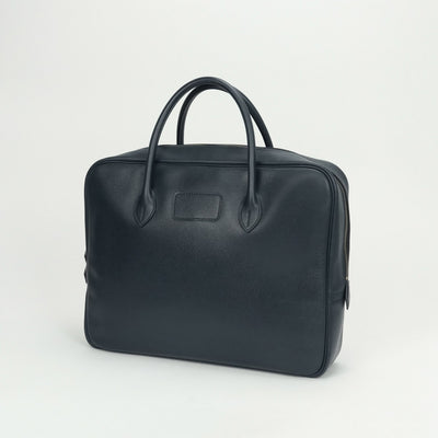 HERMES HERMES Eiffel Bag Business Bag Briefcase Kushbell Blue Indigo Blue Indigo Navy Navy Gold Metal Brief Bag Document Bag Document Bag