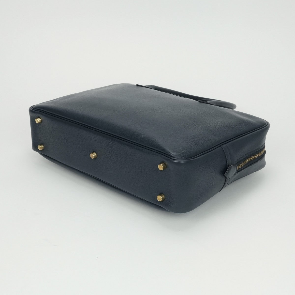 HERMES HERMES Eiffel Bag Business Bag Briefcase Kushbell Blue Indigo Blue Indigo Navy Navy Gold Metal Brief Bag Document Bag Document Bag