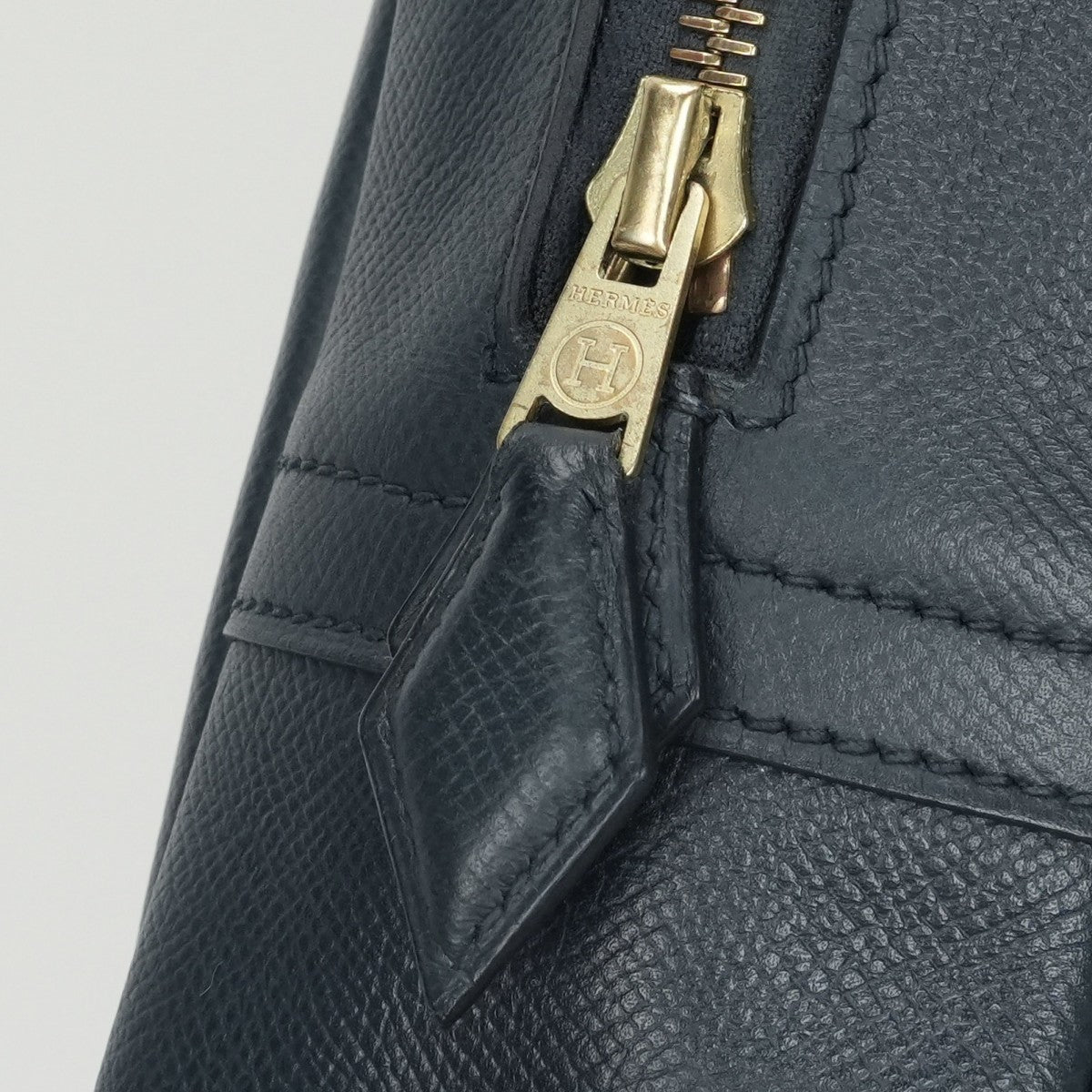 HERMES HERMES Eiffel Bag Business Bag Briefcase Kushbell Blue Indigo Blue Indigo Navy Navy Gold Metal Brief Bag Document Bag Document Bag