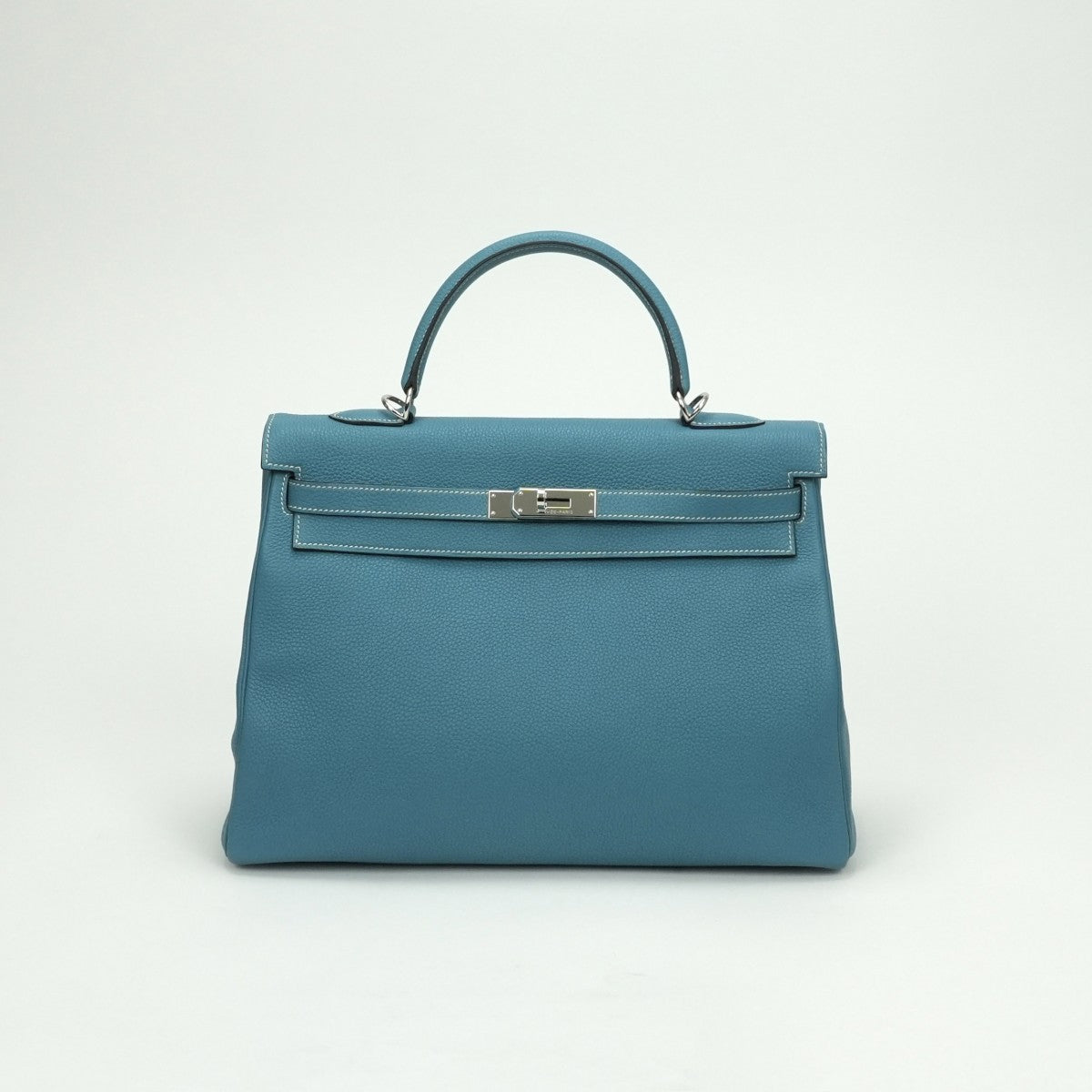 エルメス HERMES ケリー35 ケリー 35 バッグ トートバッグ ショルダーバッグ トゴ ブルージーン bluejean ブルー Blue 青 シルバー金具