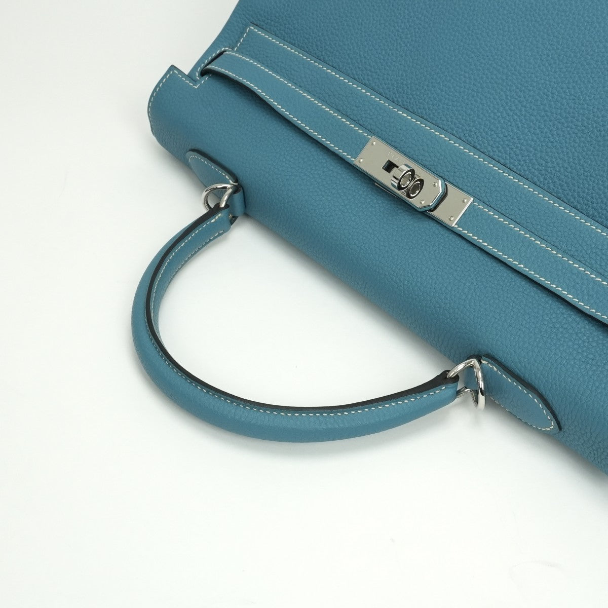 エルメス HERMES ケリー35 ケリー 35 バッグ トートバッグ ショルダーバッグ トゴ ブルージーン bluejean ブルー Blue 青 シルバー金具